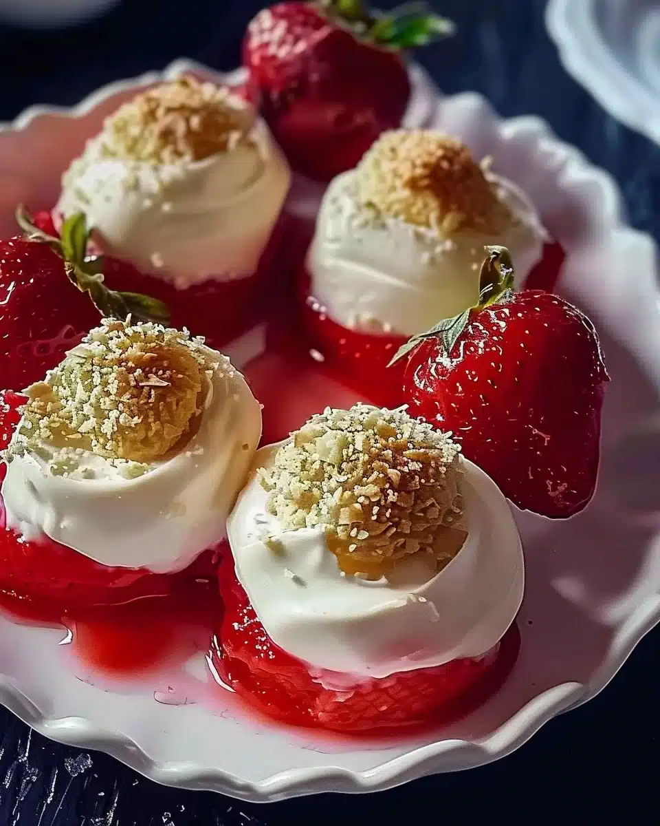 Cheesecake Deviled Strawberries