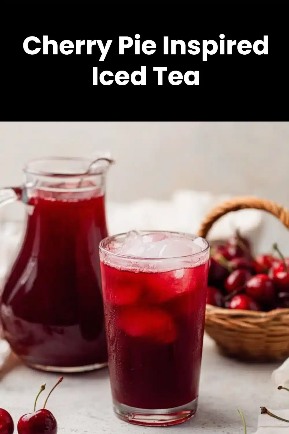 Cherry Pie Inspired Iced Tea
