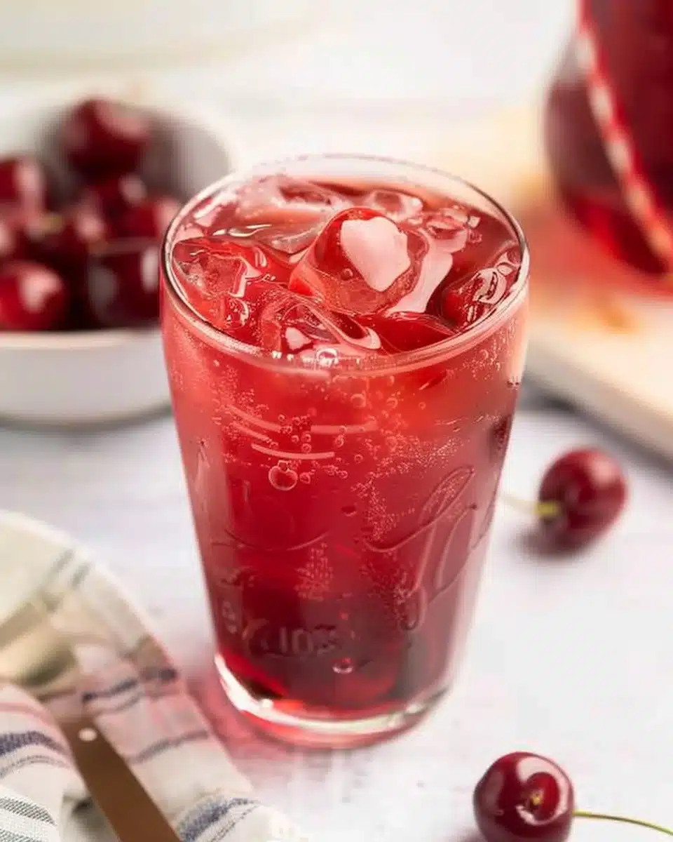 Cherry Pie Inspired Iced Tea