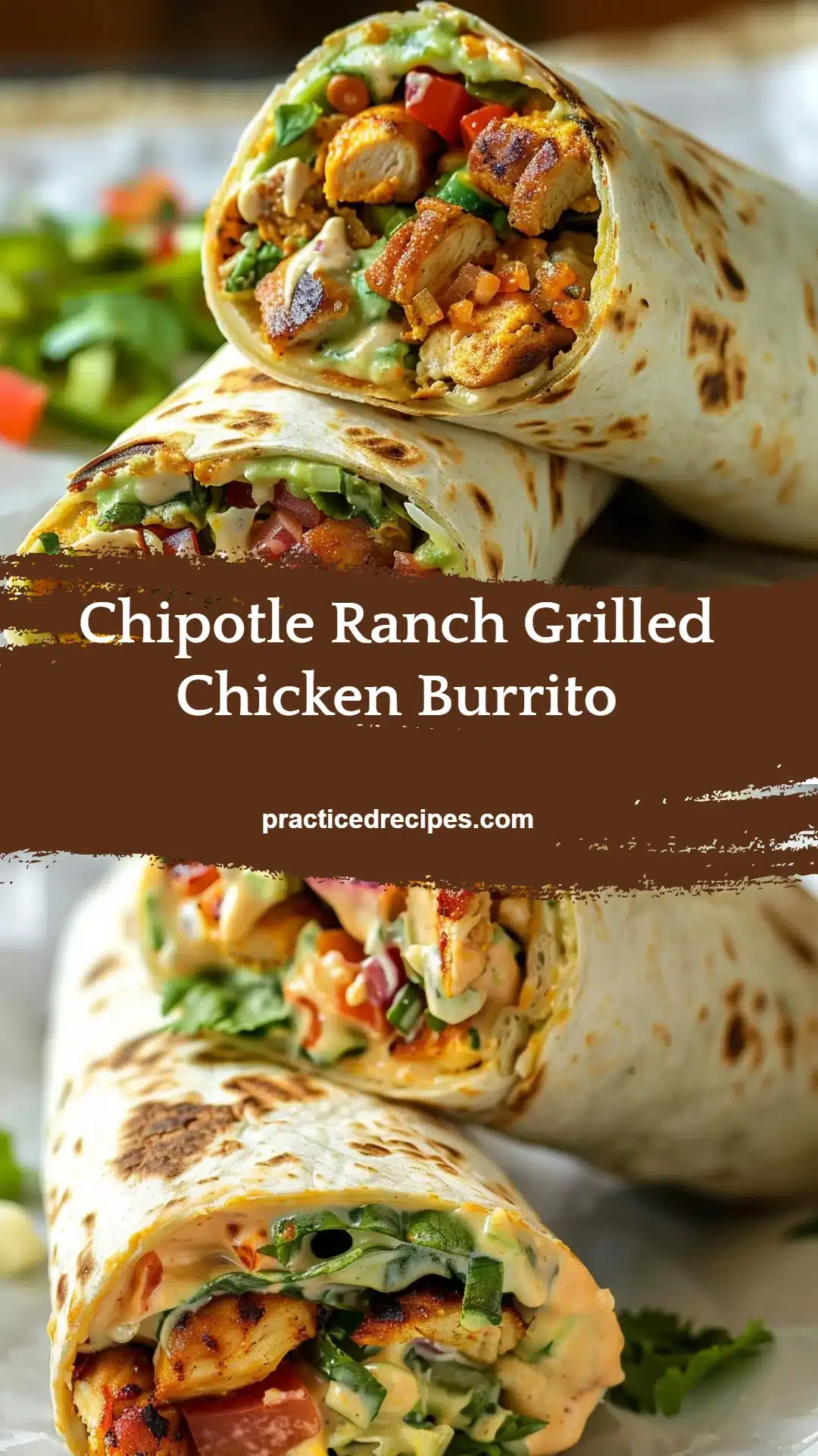 Chipotle Ranch Grilled Chicken Burrito