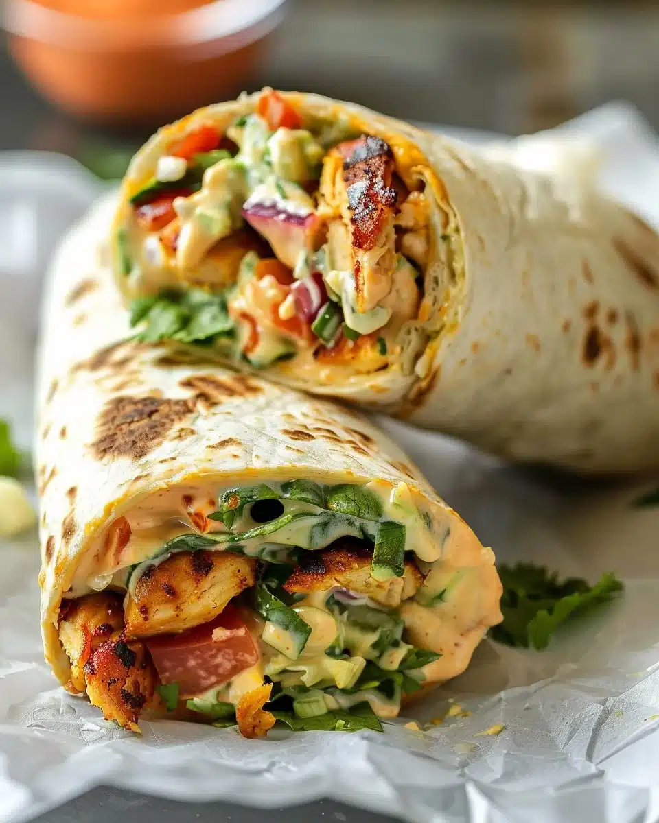 Chipotle Ranch Grilled Chicken Burrito