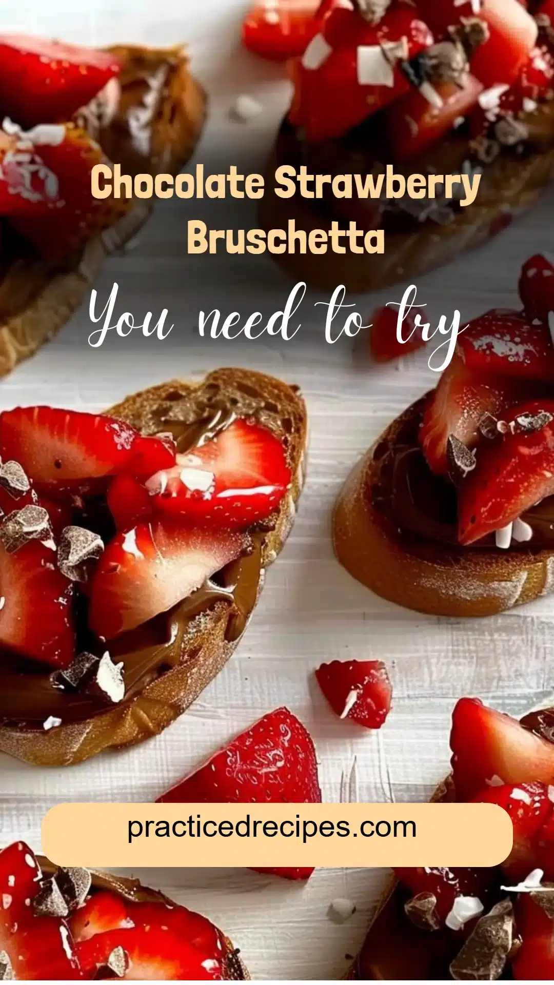 Chocolate Strawberry Bruschetta