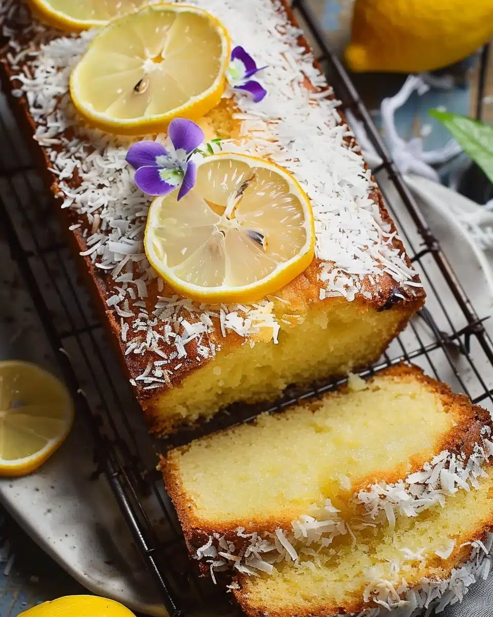 Coconut Lemon Loaf Cake