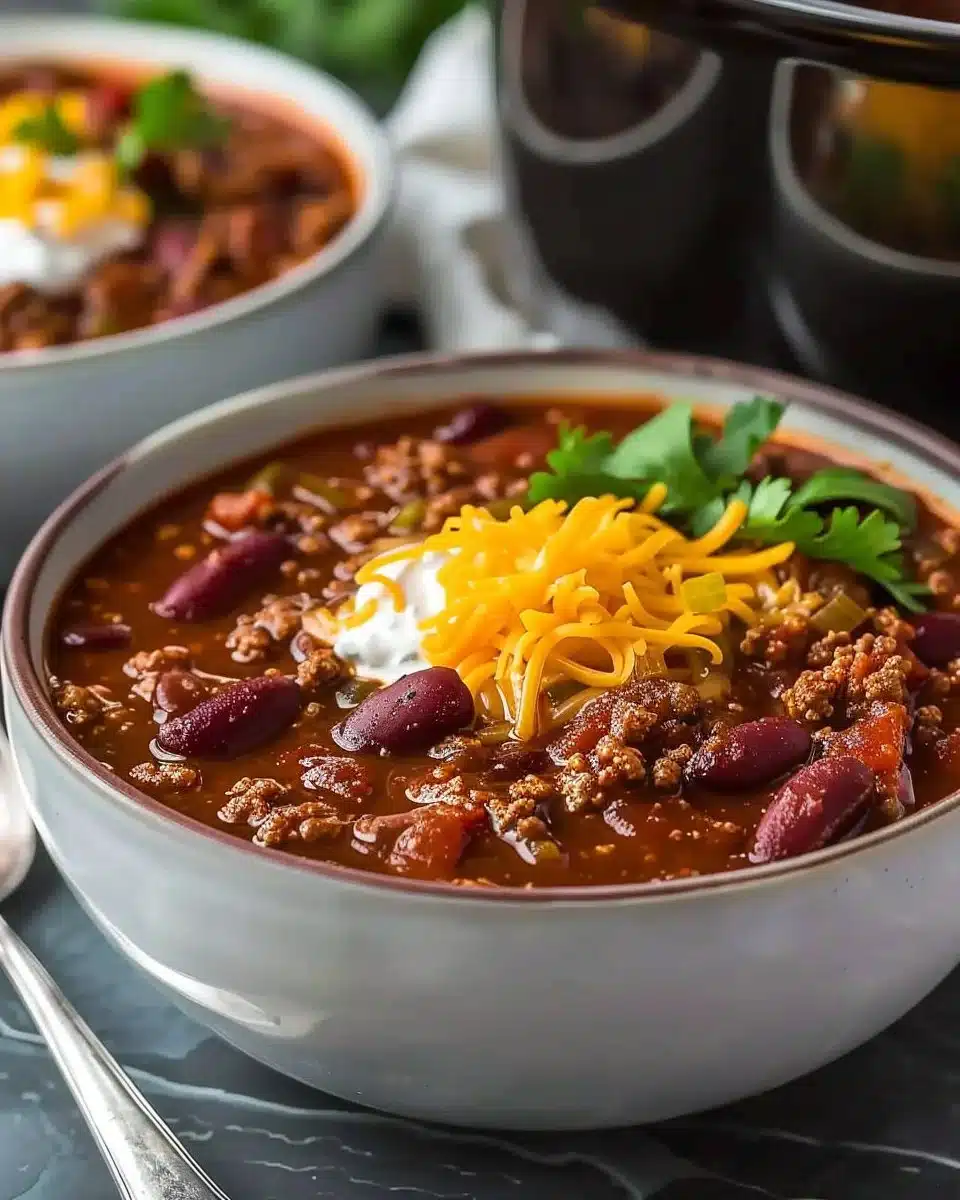 Crockpot Chili (Slow Cooker Chili)
