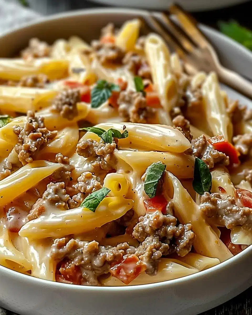 Creamy Rotel Pasta with Ground Beef for Cozy Weeknight Dinners