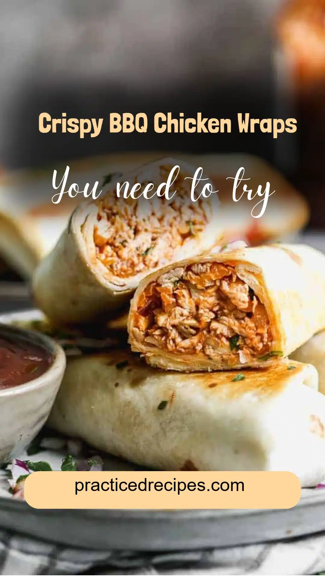 Crispy BBQ Chicken Wraps