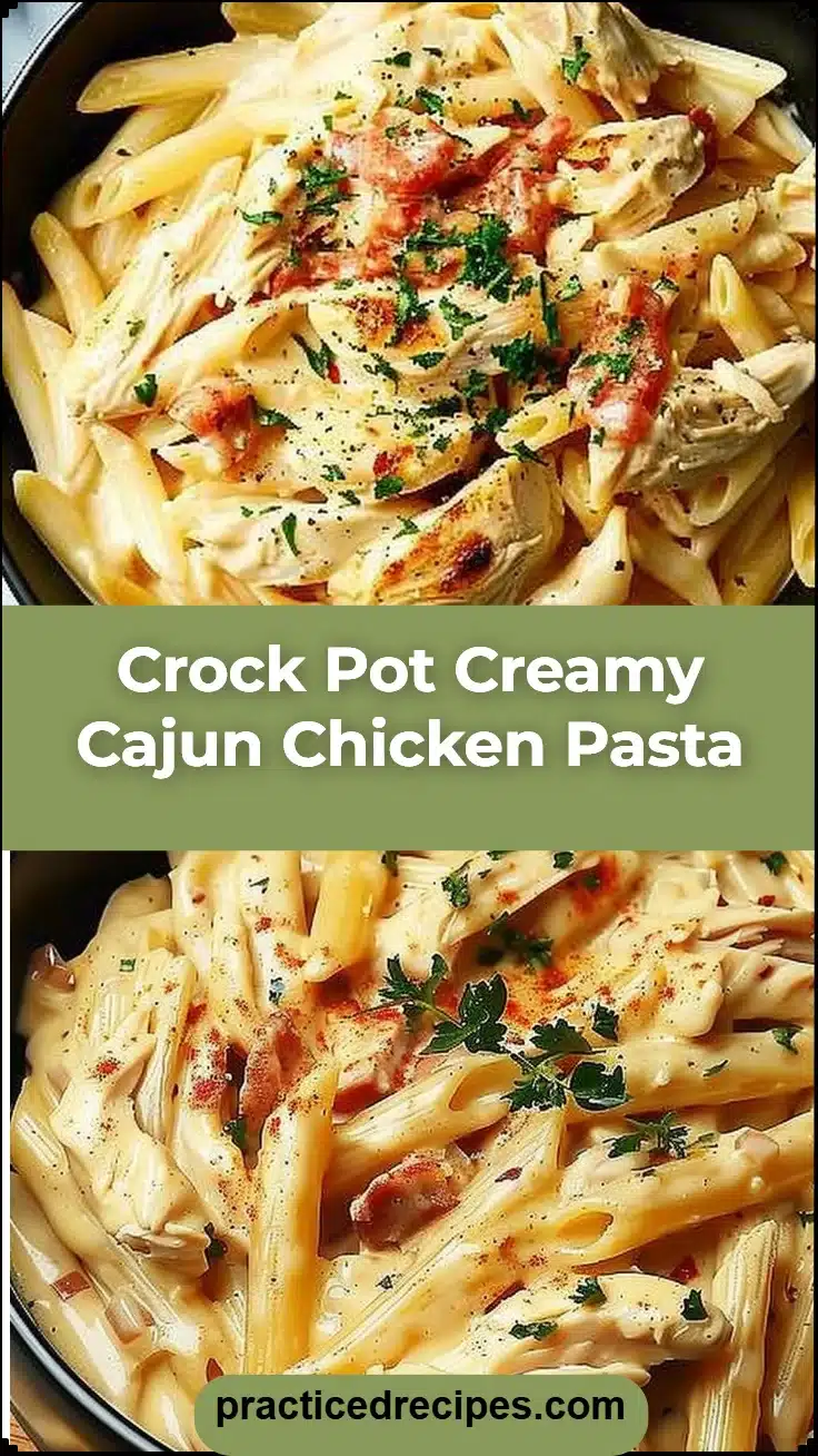 Crock Pot Creamy Cajun Chicken Pasta