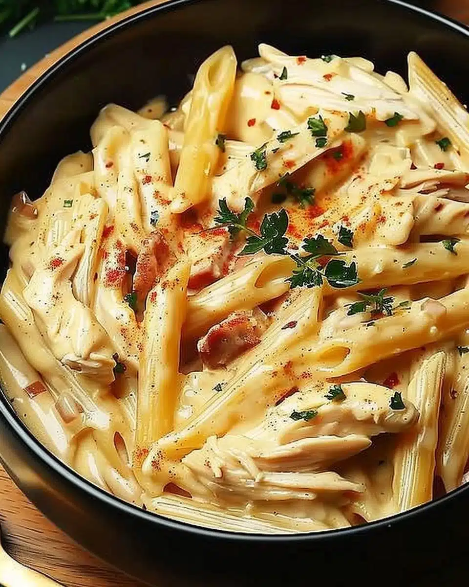 Crock Pot Creamy Cajun Chicken Pasta