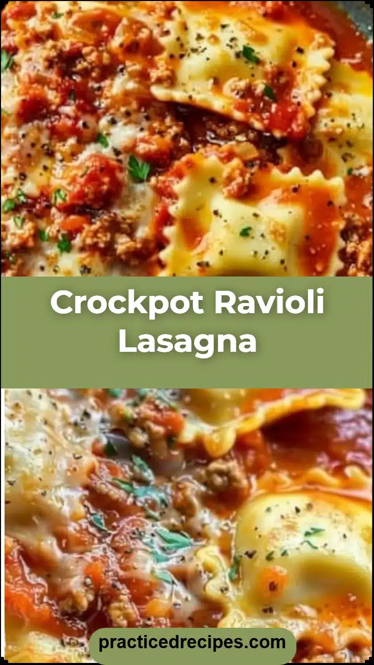 Crockpot Ravioli Lasagna