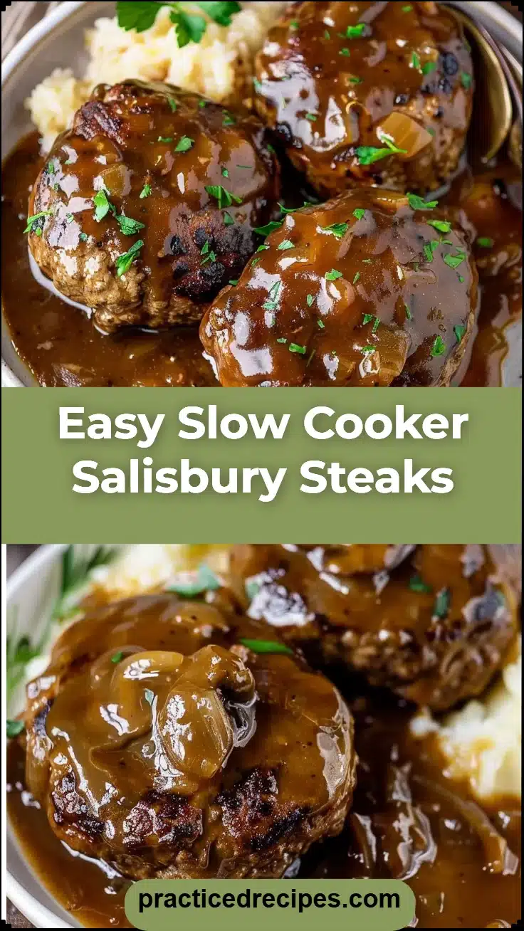 Easy Slow Cooker Salisbury Steaks