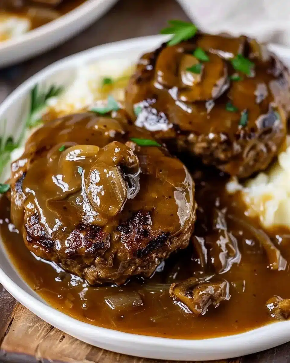 Easy Slow Cooker Salisbury Steaks