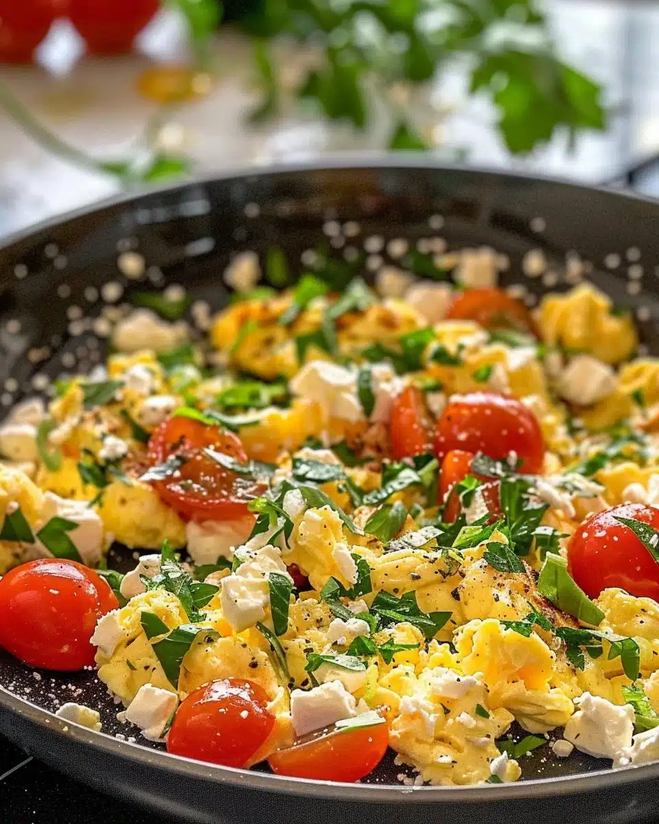 Flavorful and Healthy Mediterranean Scrambled Eggs