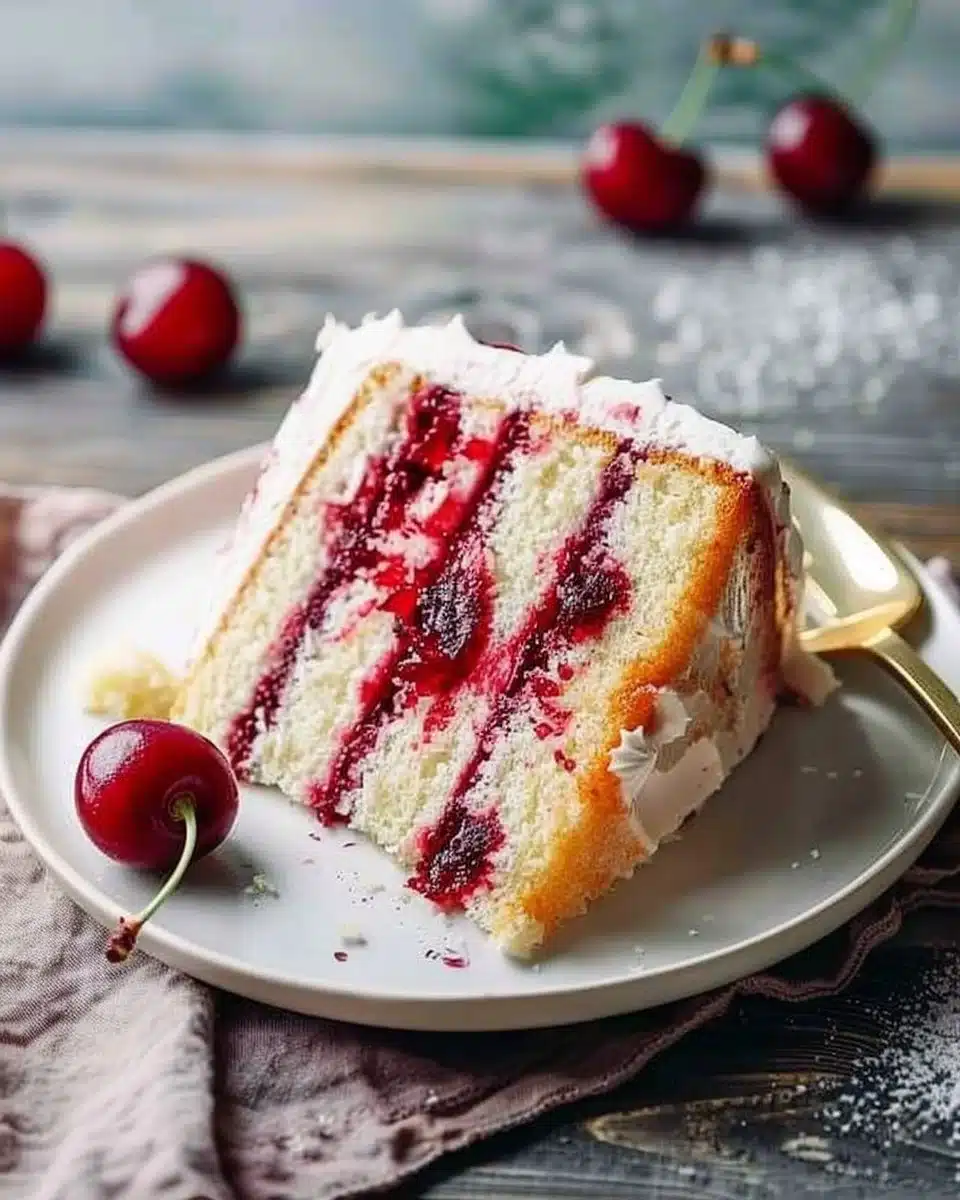 Fresh Cherry Cake
