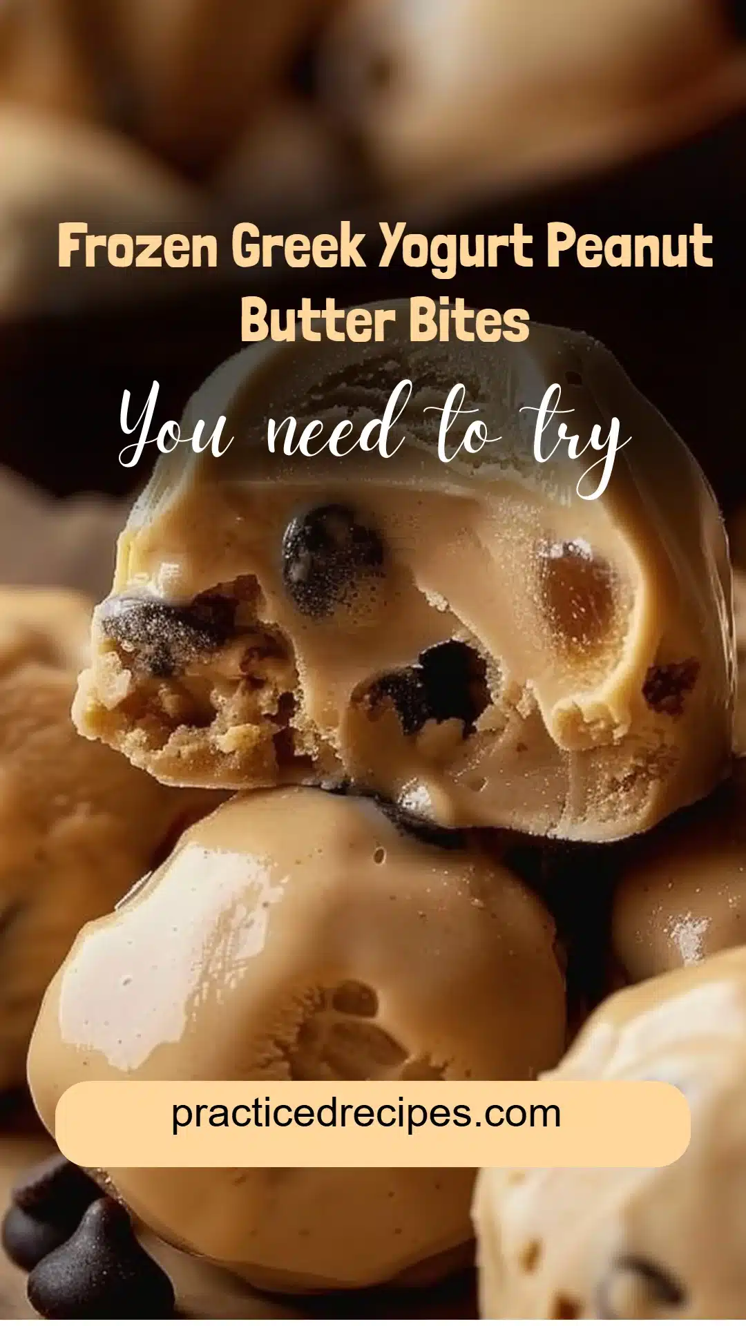 Frozen Greek Yogurt Peanut Butter Bites