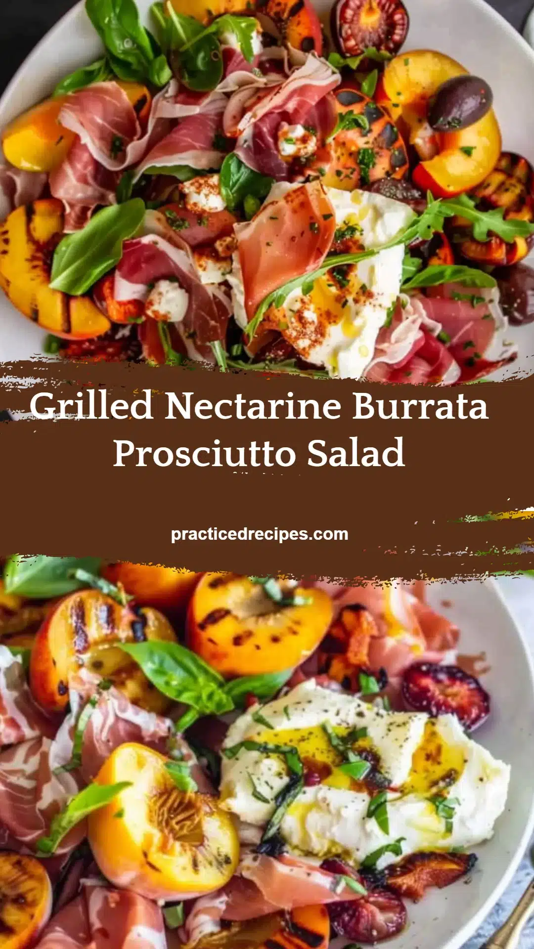Grilled Nectarine Burrata Prosciutto Salad