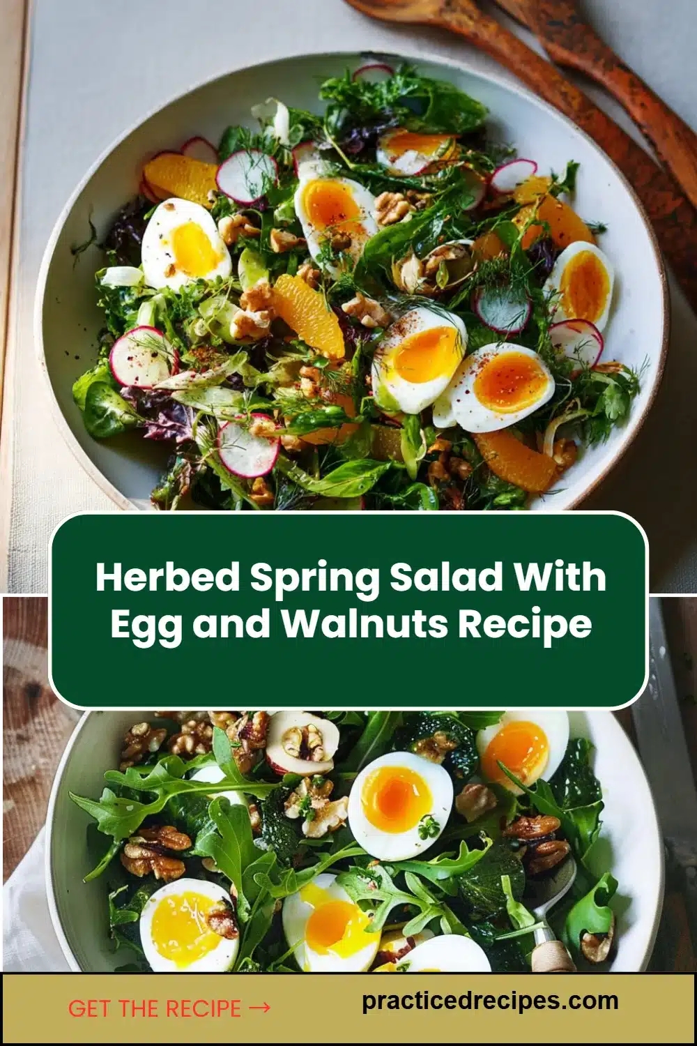 Herbed Spring Salad With Egg and Walnuts Recipe