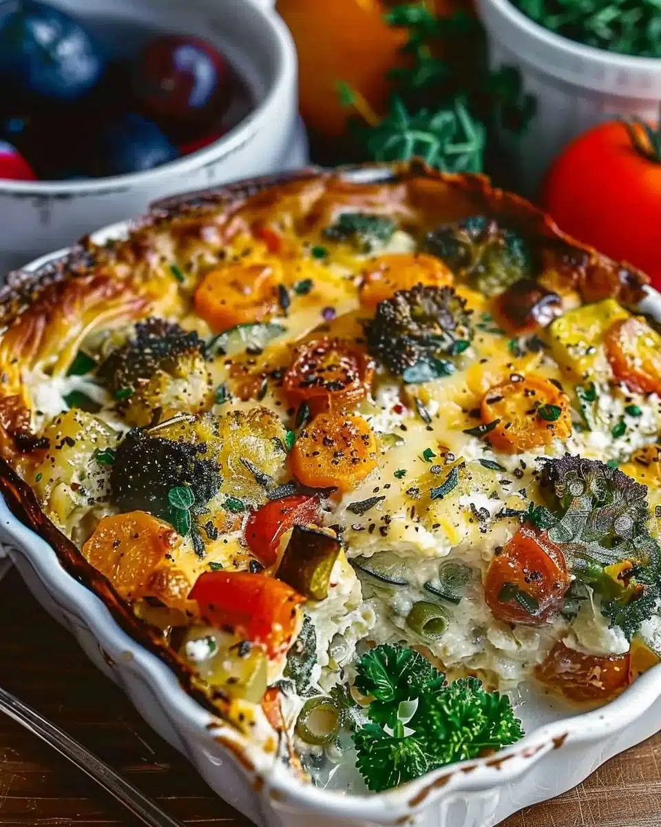 High-Protein Cottage Cheese Veggie Bake