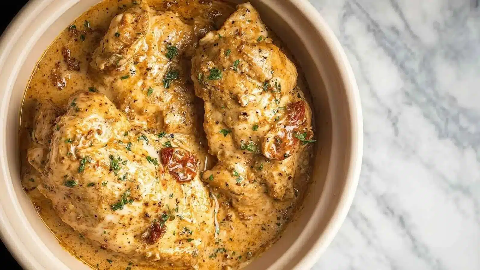 High Protein Crockpot Marry Me Chicken