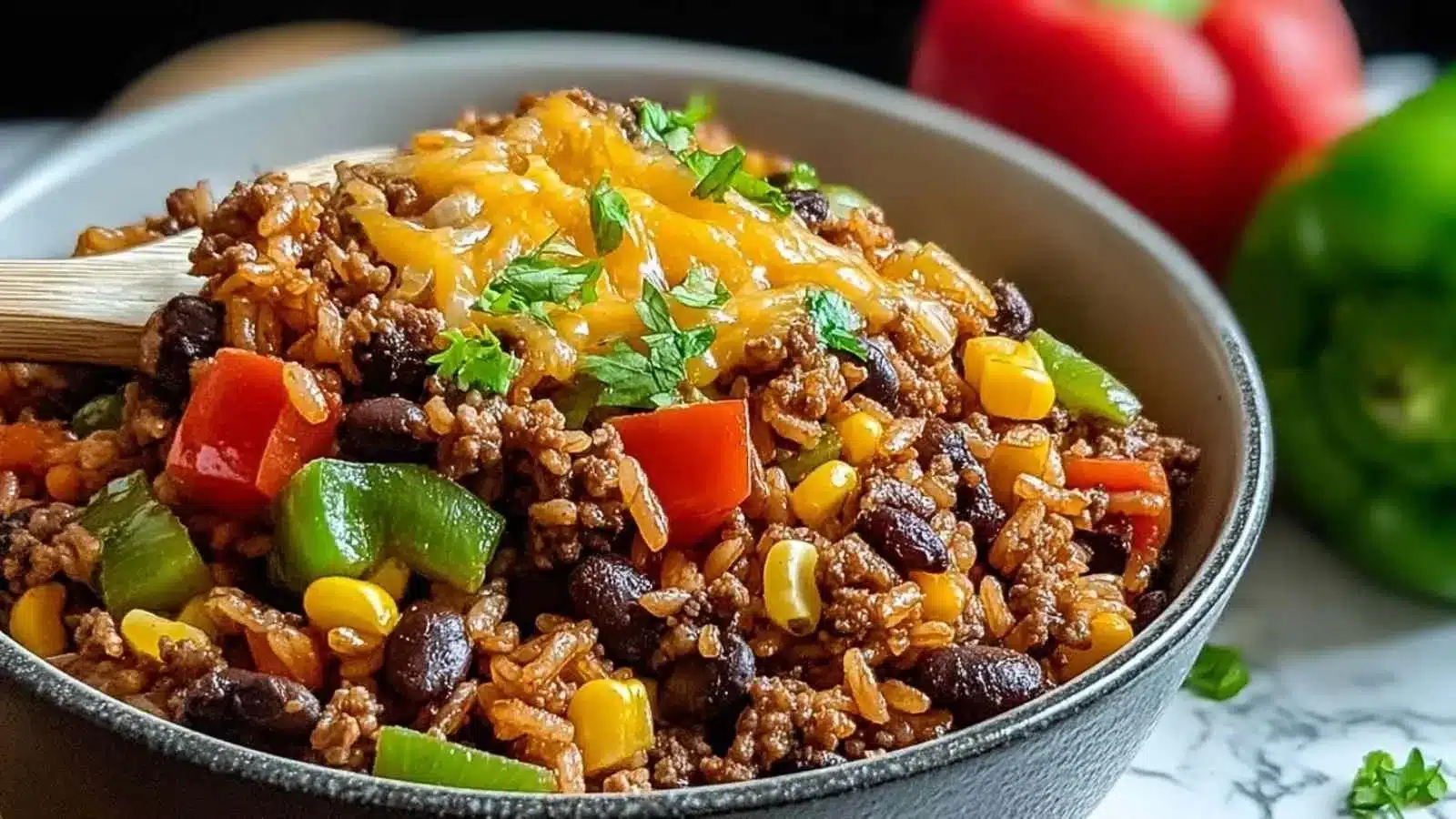 High Protein Unstuffed Peppers