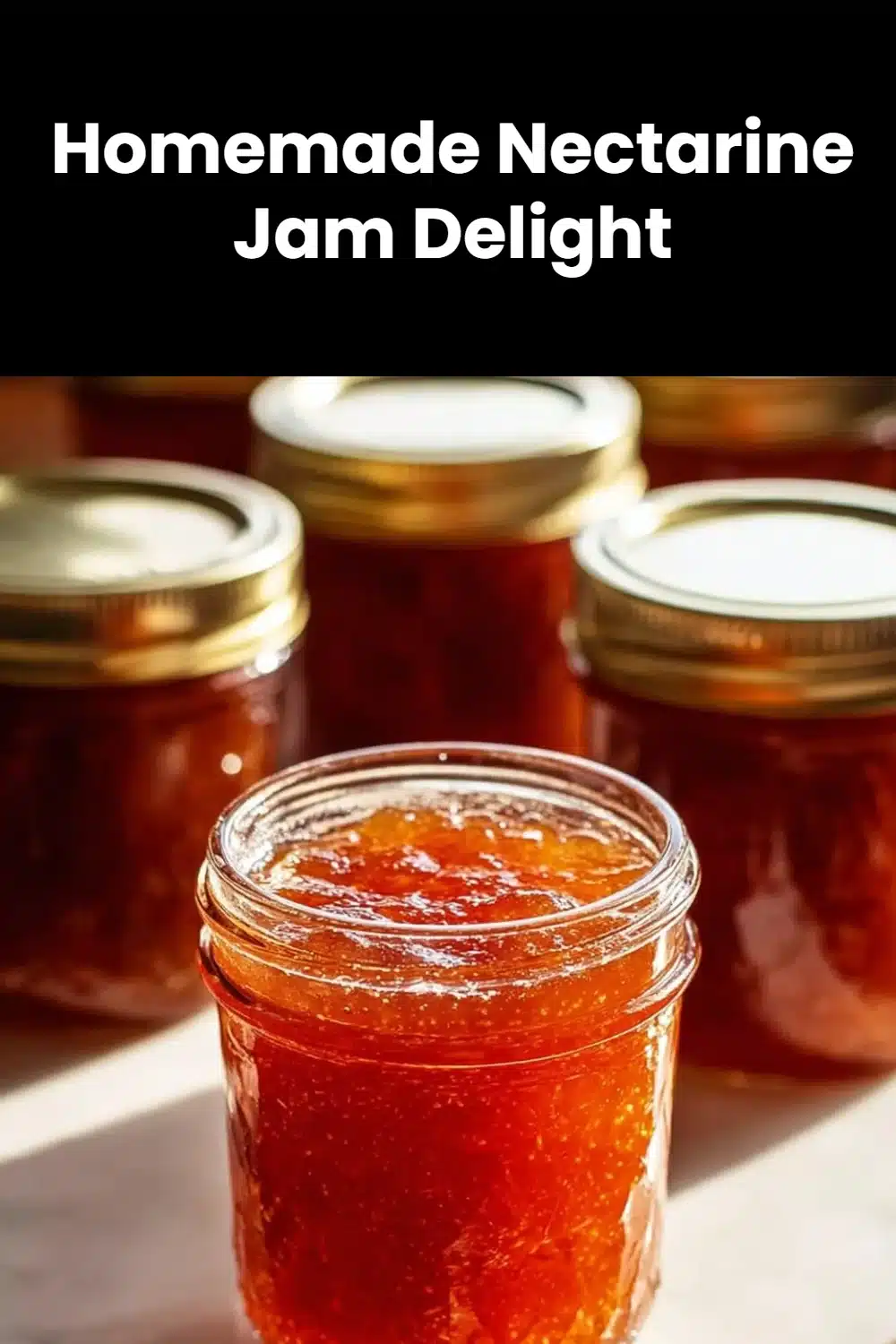 Homemade Nectarine Jam Delight