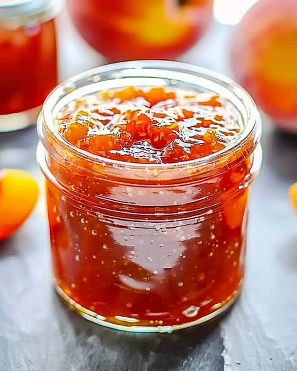 Homemade Nectarine Jam Delight