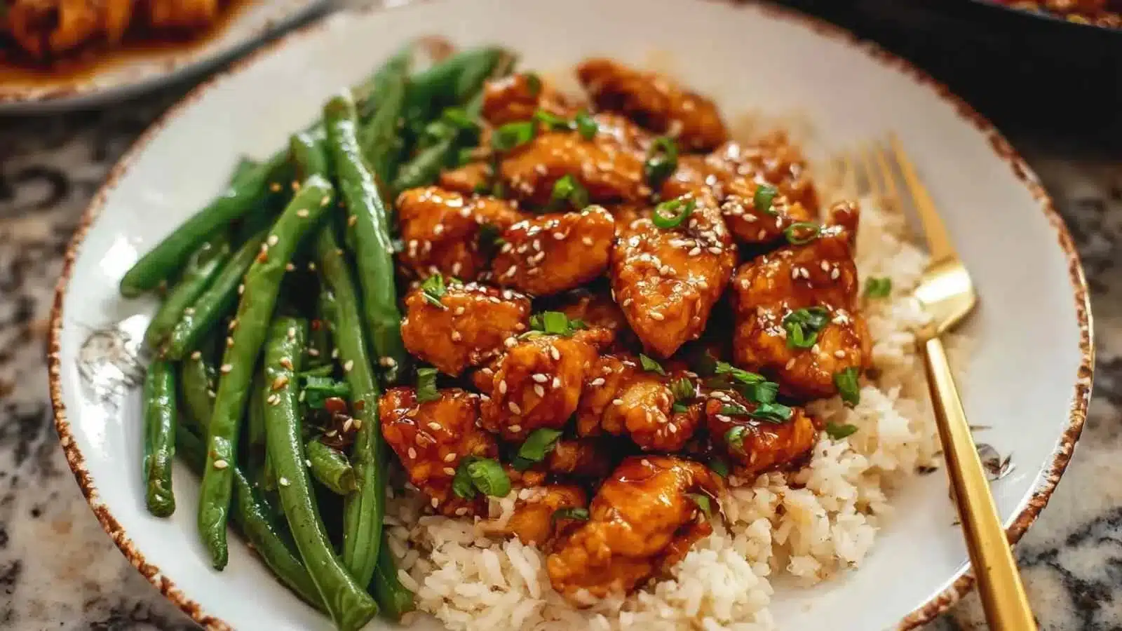 Honey Garlic Chicken with Green Beans