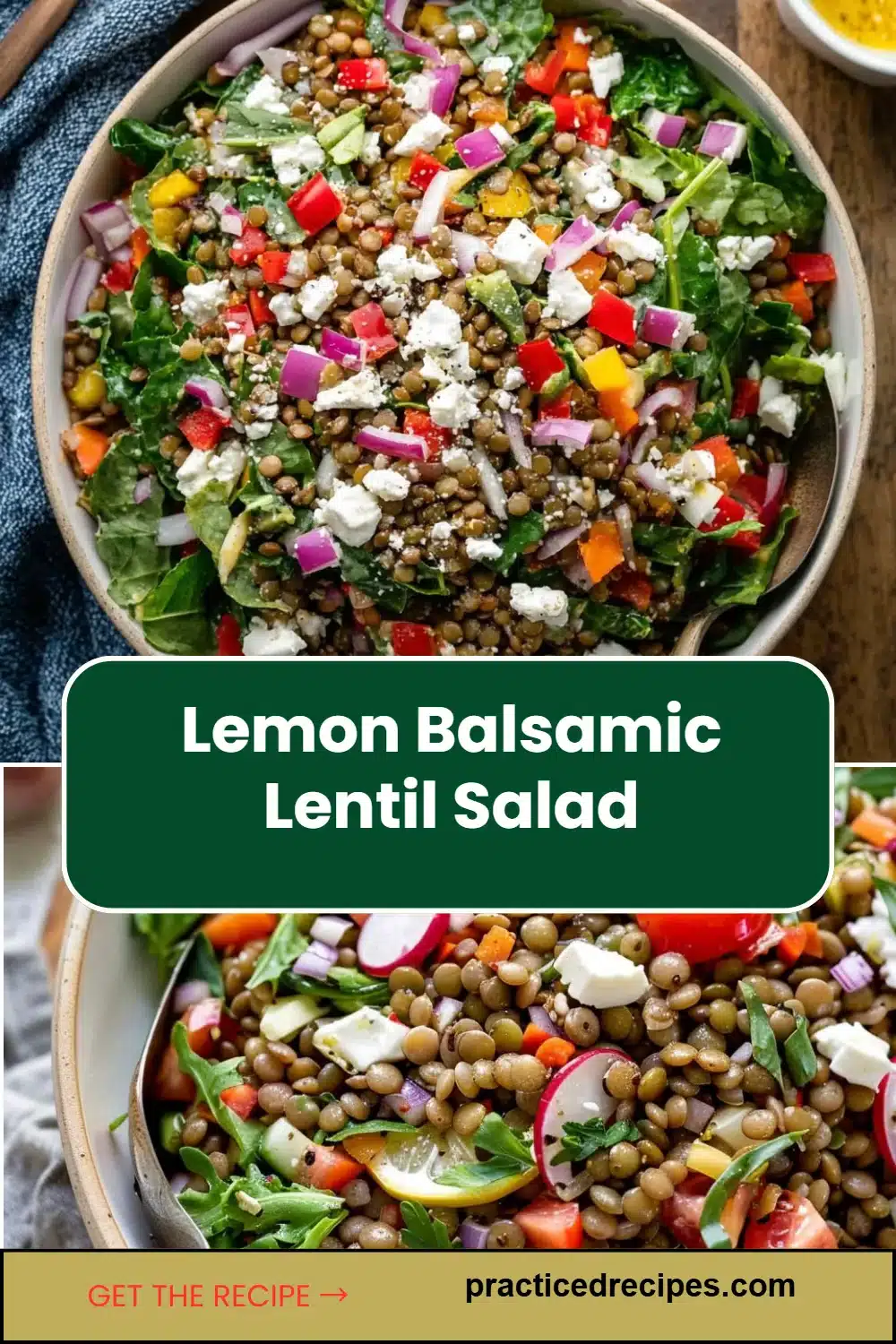 Lemon Balsamic Lentil Salad