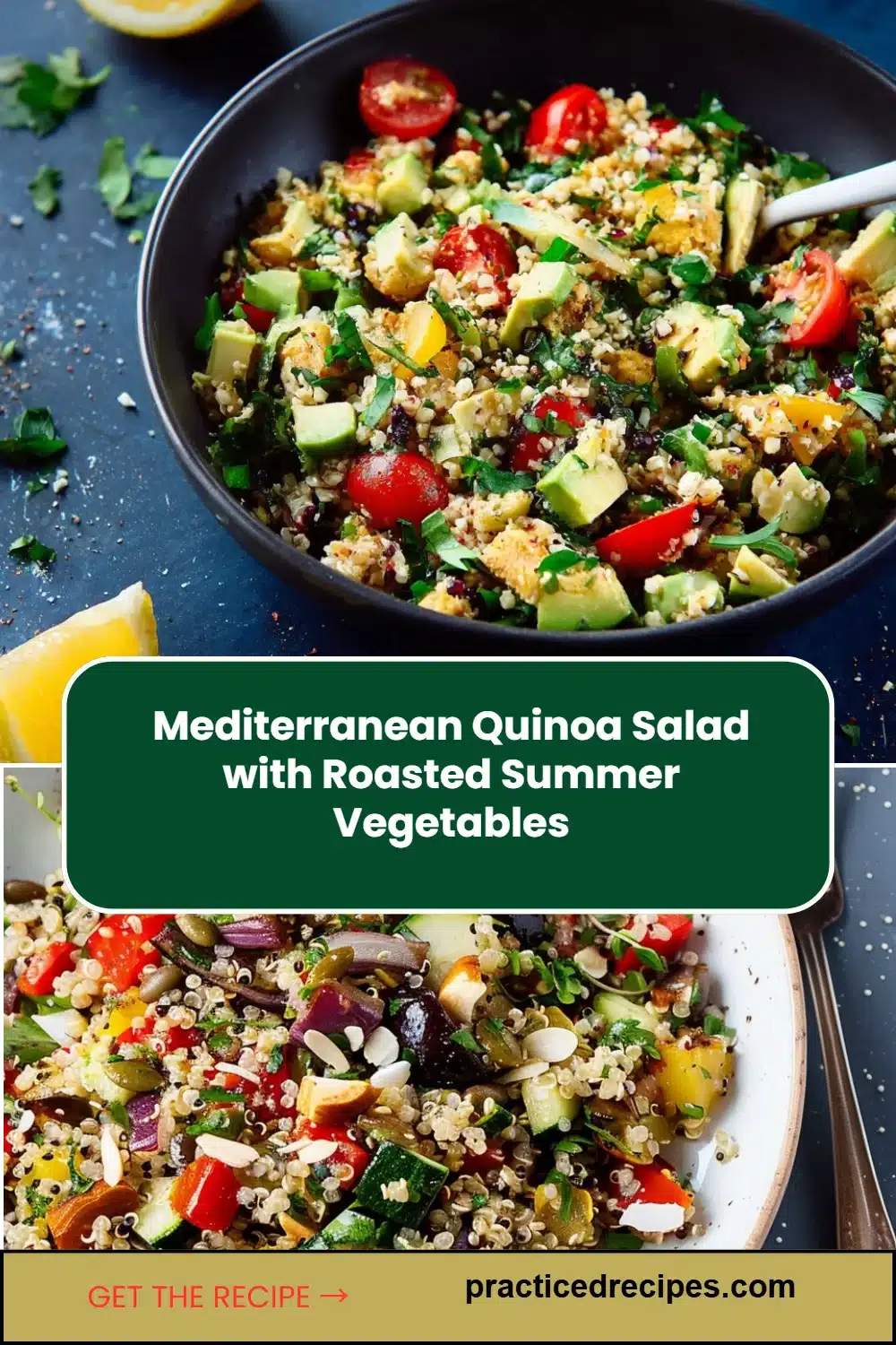 Mediterranean Quinoa Salad with Roasted Summer Vegetables