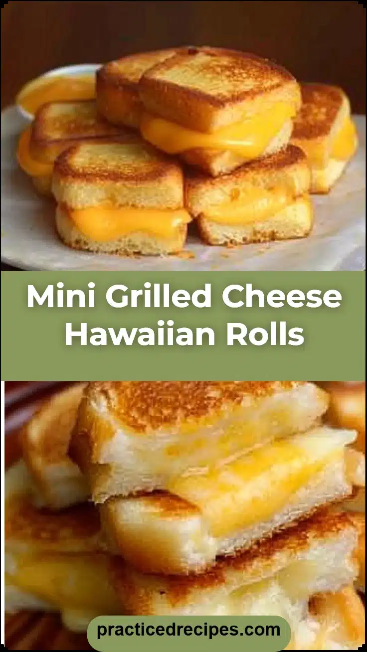 Mini Grilled Cheese Hawaiian Rolls