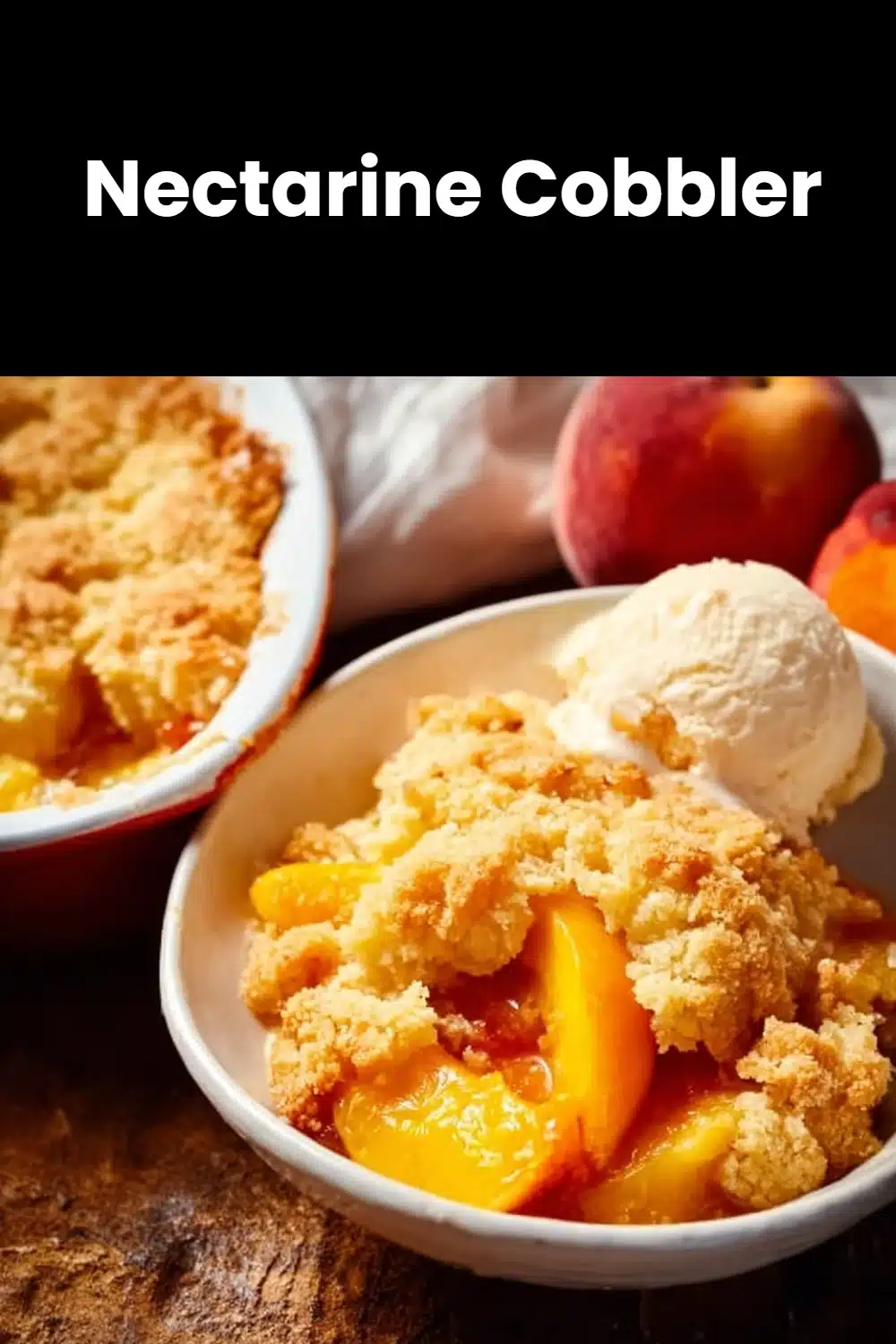 Nectarine Cobbler