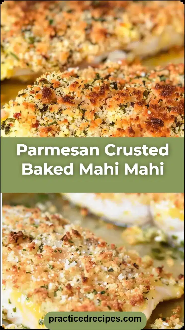 Parmesan Crusted Baked Mahi Mahi