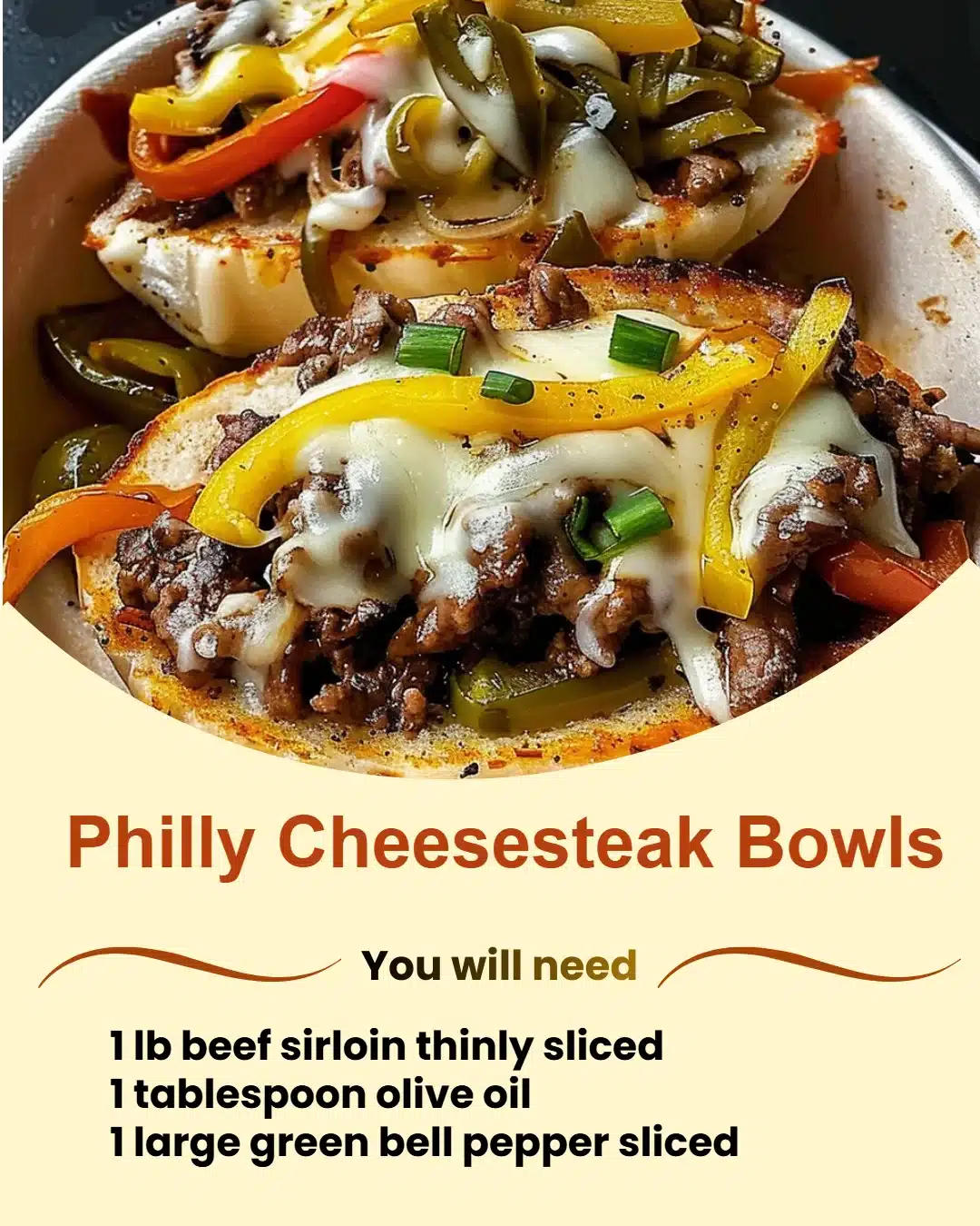 Philly Cheesesteak Bowls