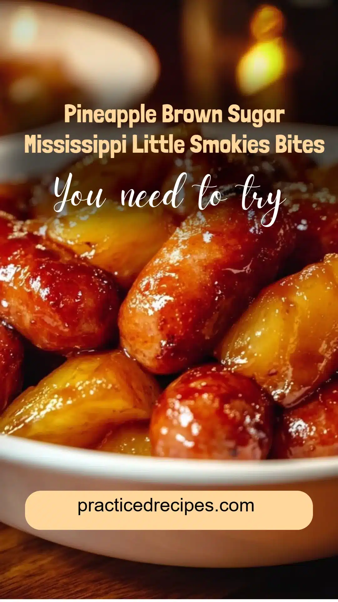 Pineapple Brown Sugar Mississippi Little Smokies Bites