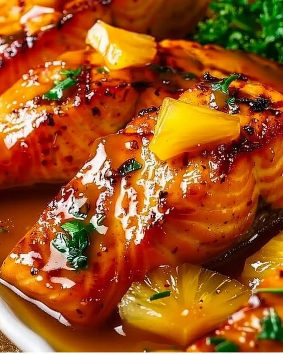 Pineapple Glazed Salmon