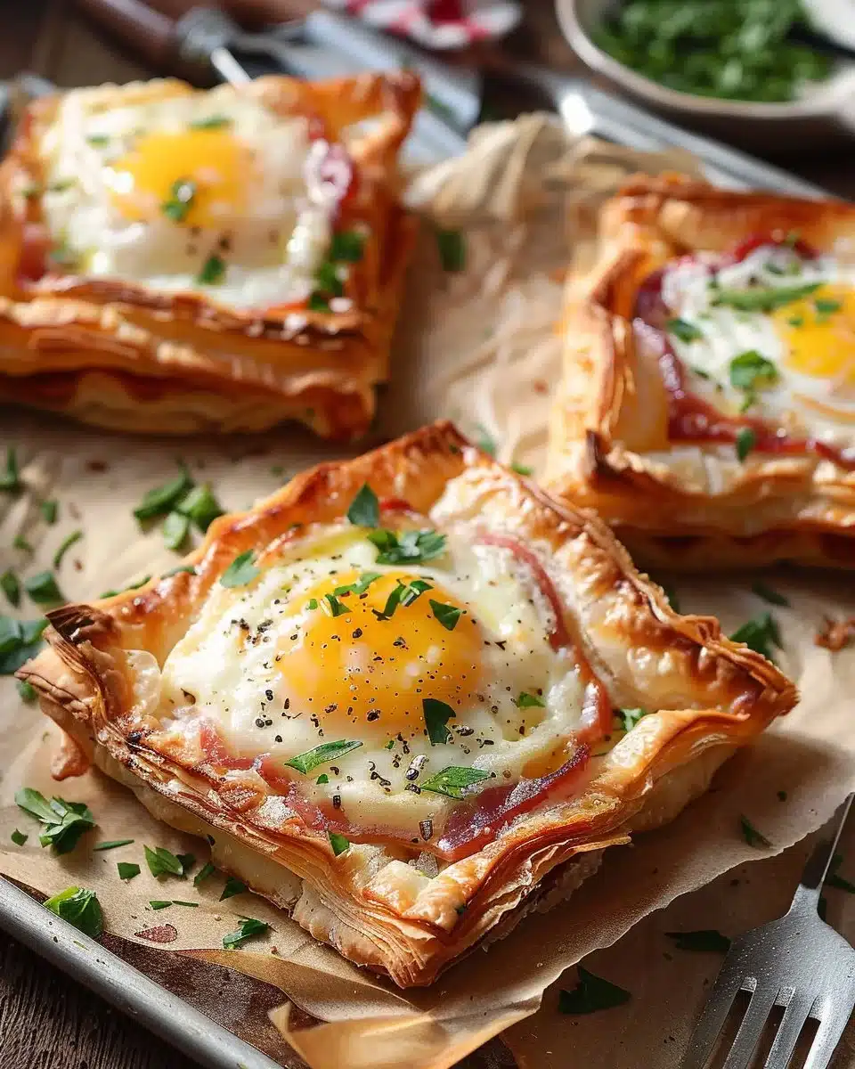 Puff Pastry Croque Madame