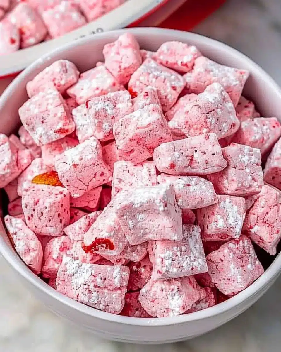 Quick Strawberry Shortcake Puppy Chow