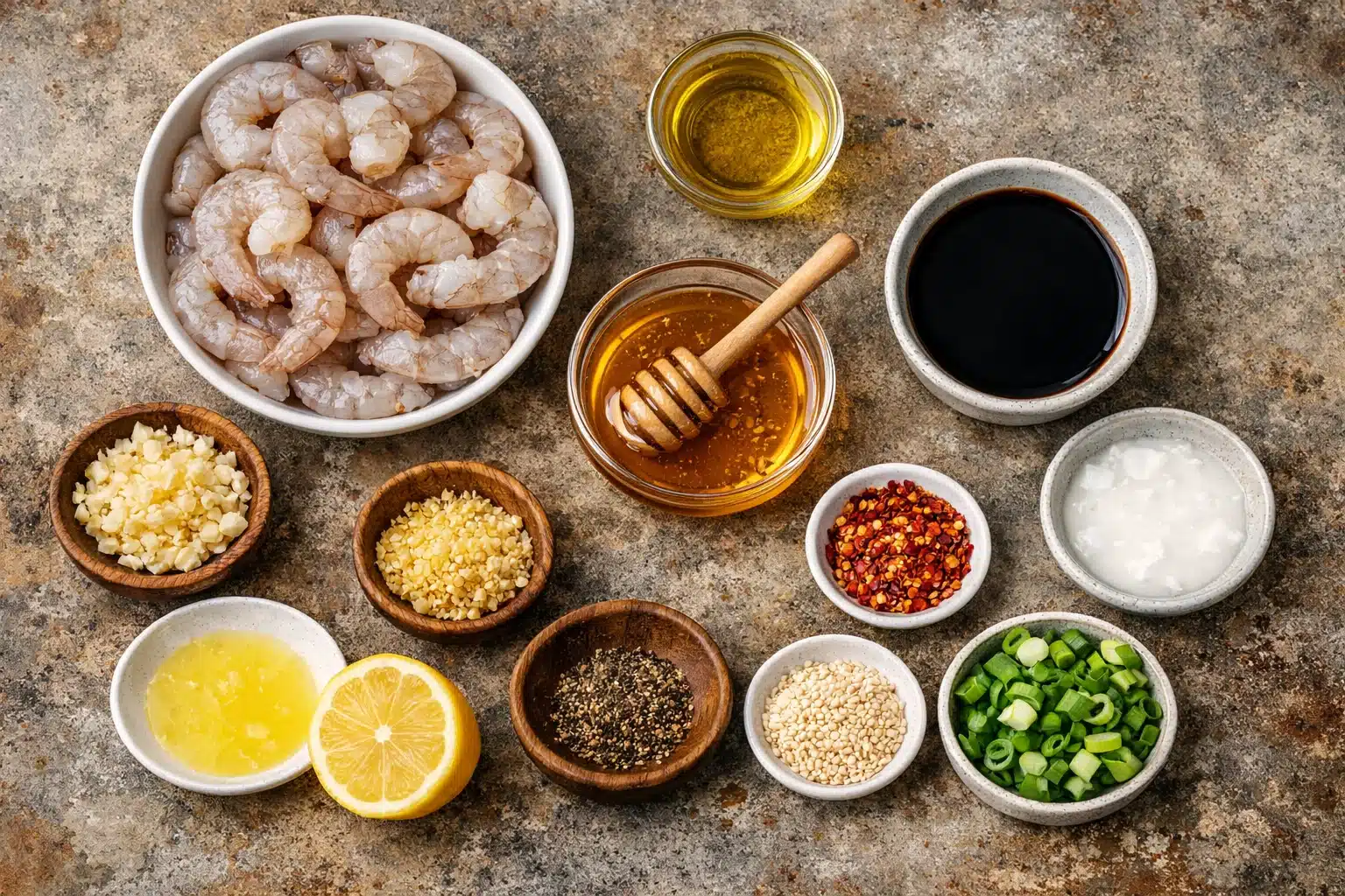 High Protein Honey Garlic Shrimp