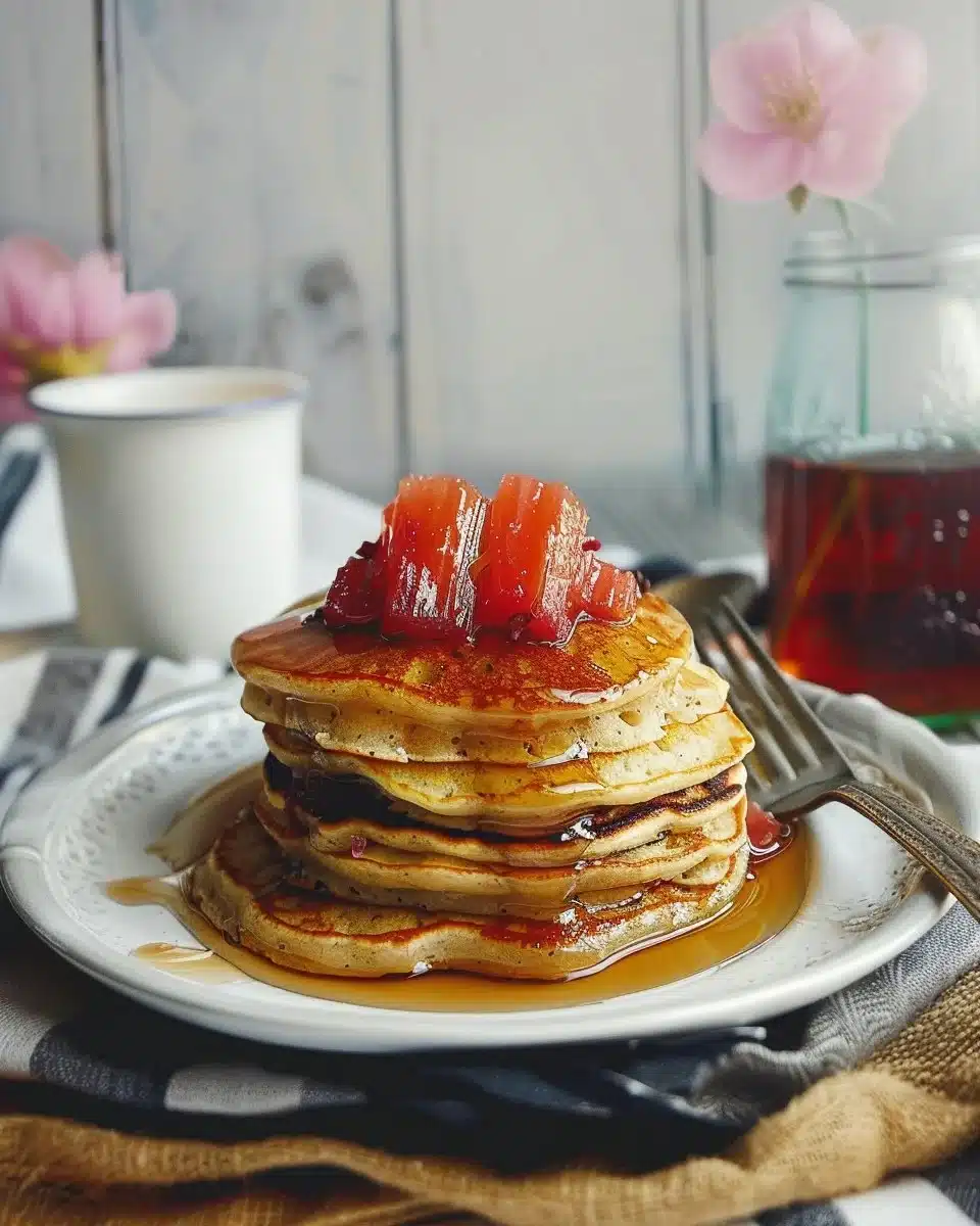 Rhubarb Pancakes