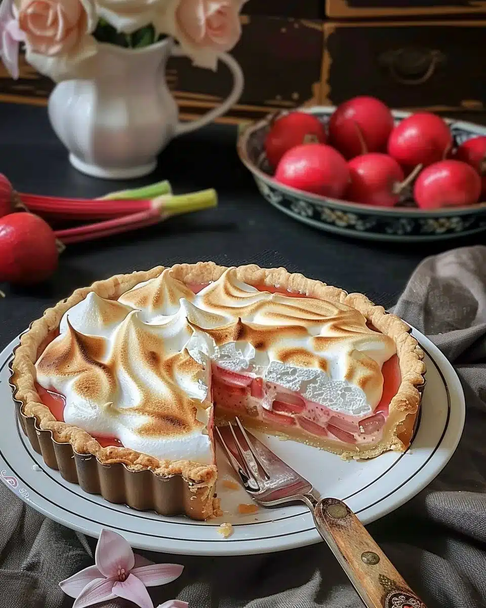 Rhubarb Tart (with or without Meringue)