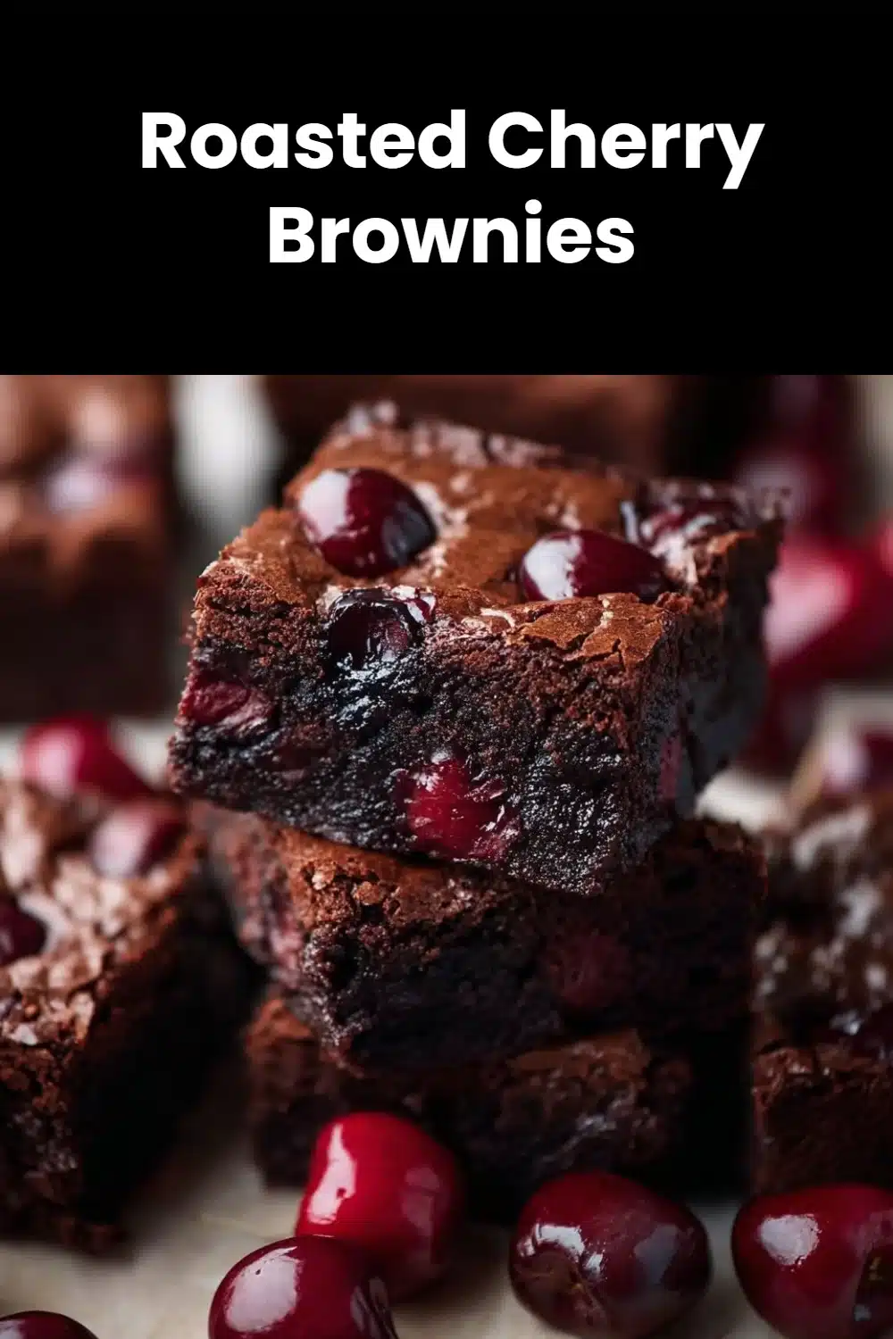 Roasted Cherry Brownies