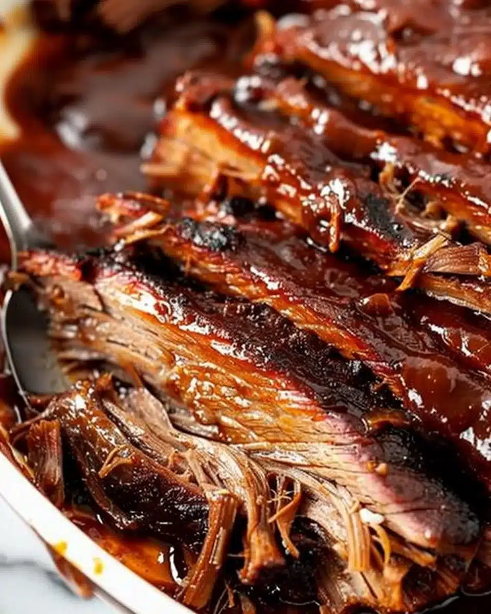 Slow Cooker BBQ Beef Brisket