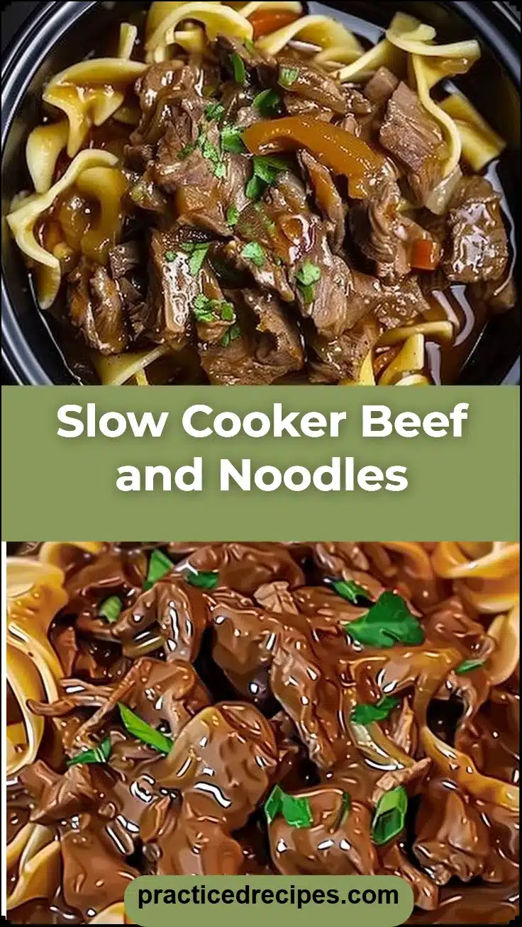 Slow Cooker Beef and Noodles