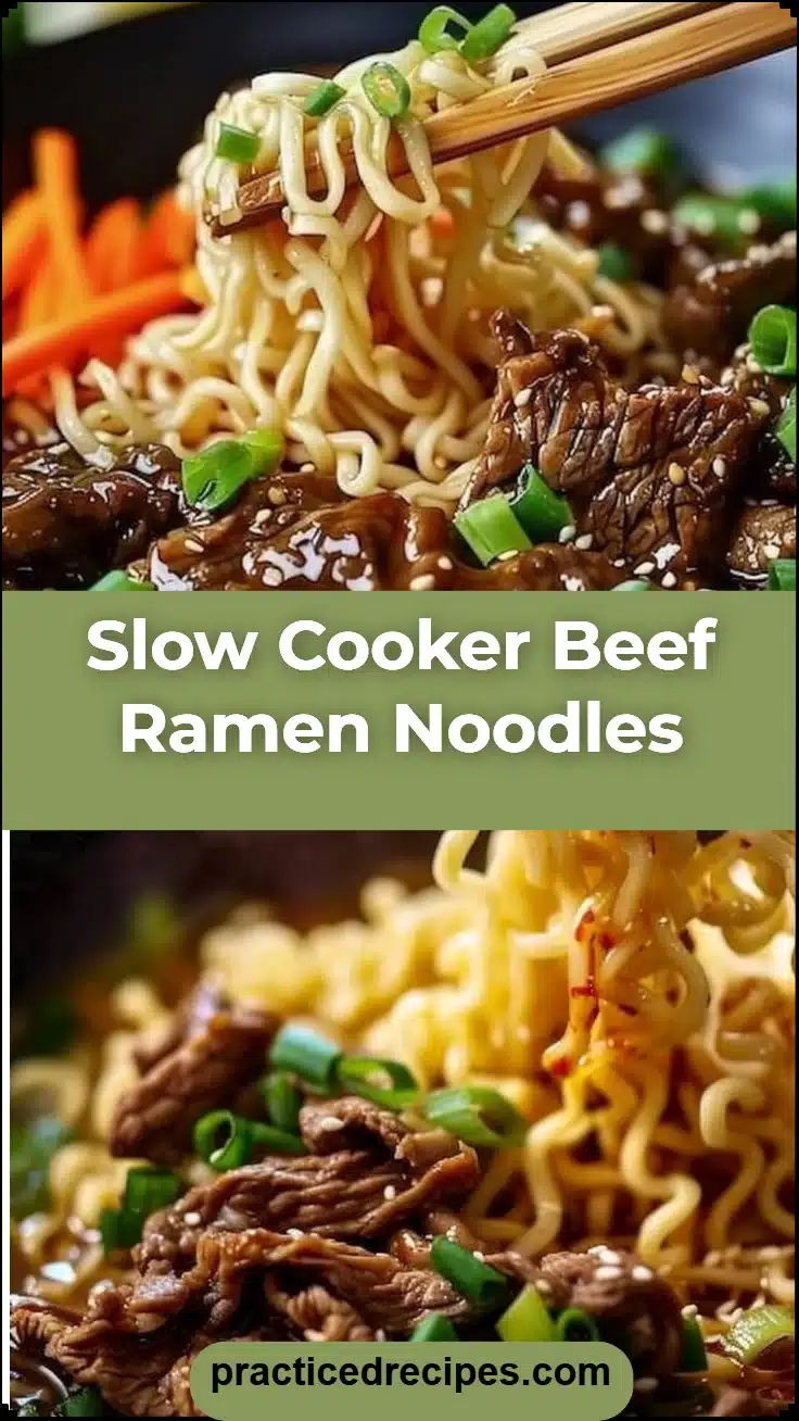 Slow Cooker Beef Ramen Noodles