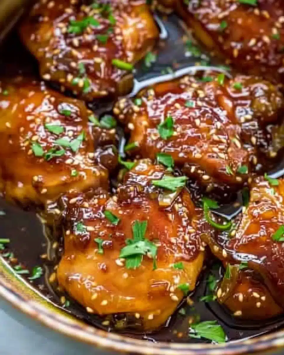 Slow Cooker Brown Sugar Garlic Chicken dish served with rice and vegetables