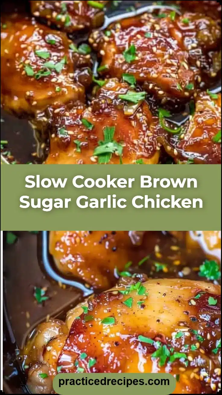 Slow Cooker Brown Sugar Garlic Chicken