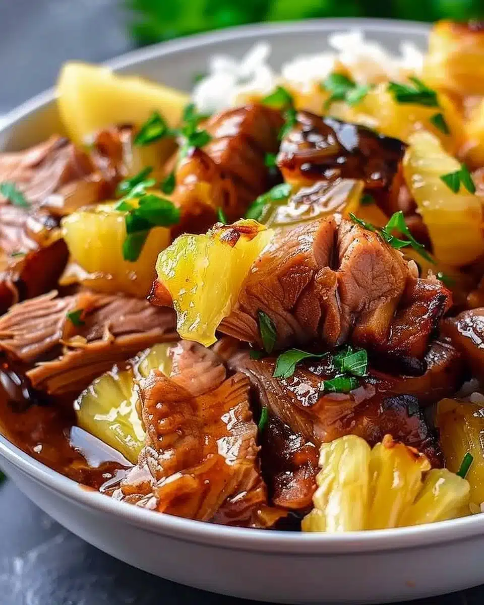Slow Cooker Pineapple Pork