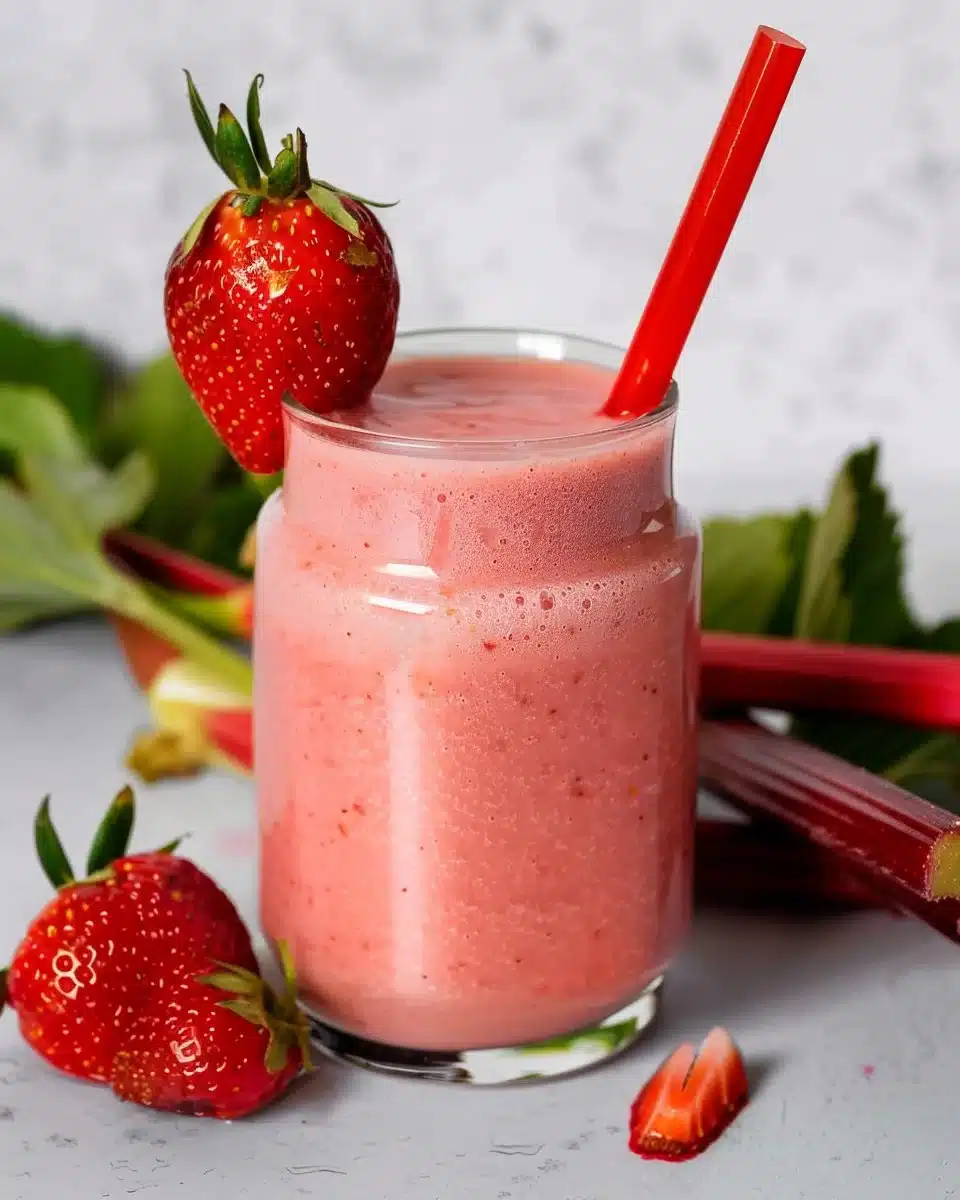 Strawberry Rhubarb Smoothie
