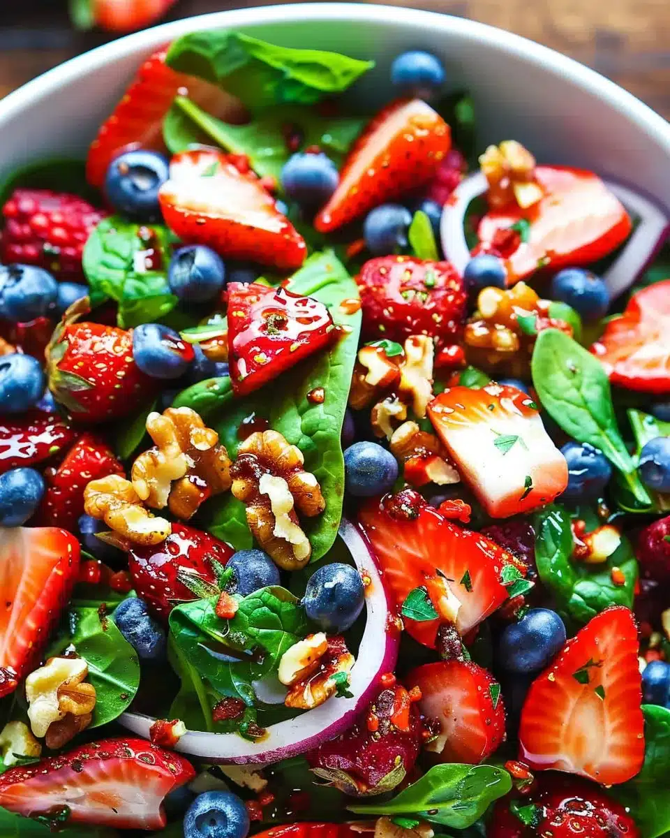 15-Minute Strawberry Spinach Salad