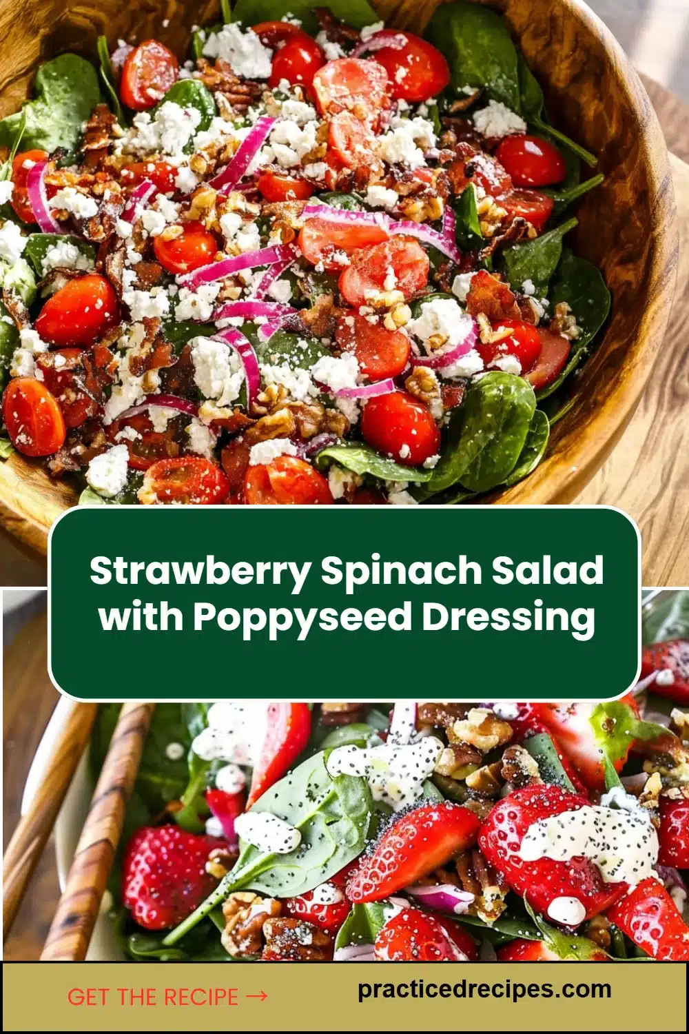 Strawberry Spinach Salad with Poppyseed Dressing