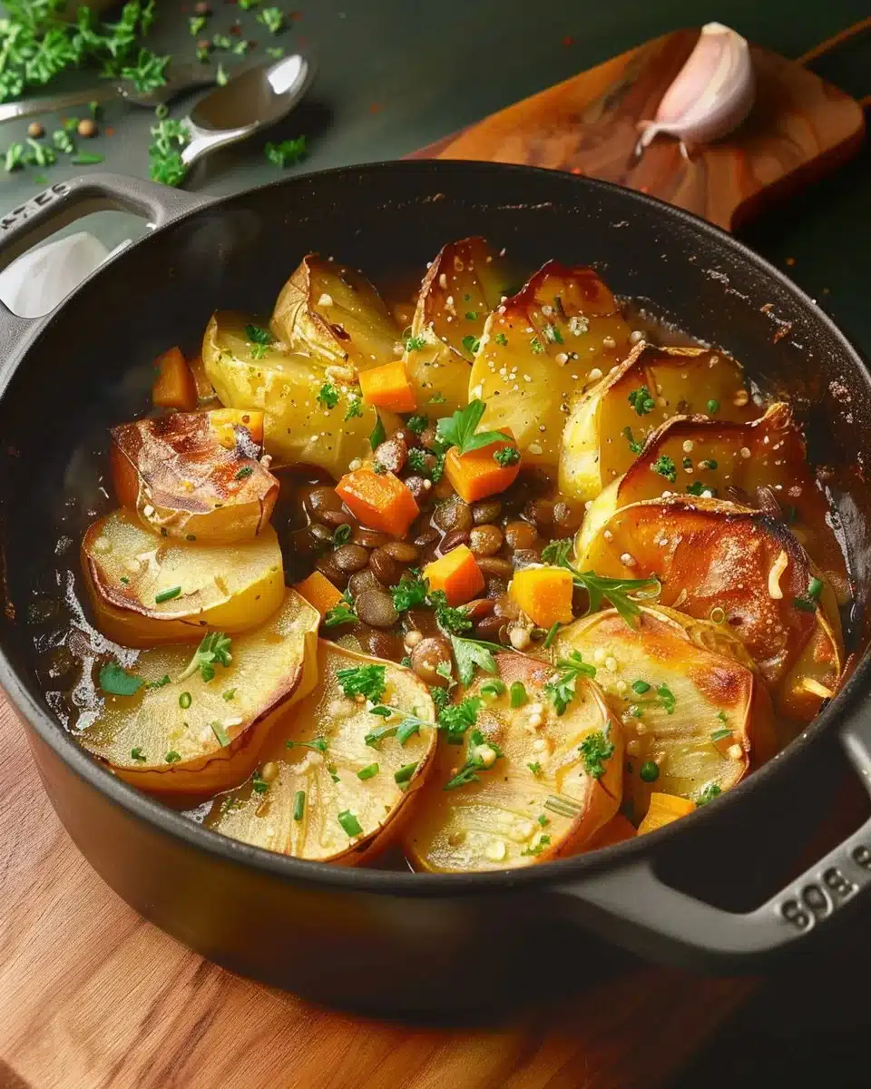 Delicious Vegan Hotpot with fresh vegetables and rich broth